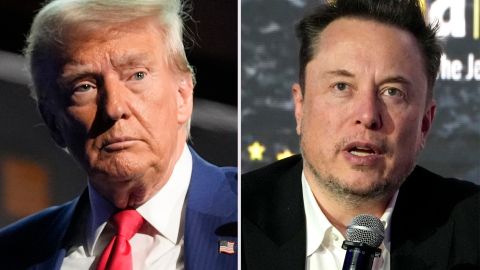 Fotomontaje de Donald Trump y Elon Musk