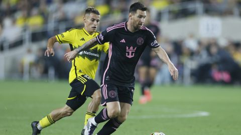 Lionel Messi durante el partido entre Columbus Crew y el Inter Miami.