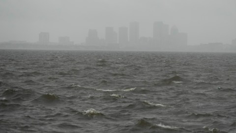 Lluvia por huracán Milton in Tampa, Florida