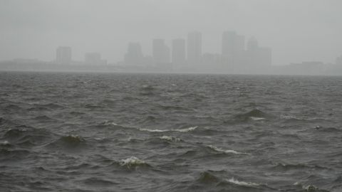 Lluvia por huracán Milton in Tampa, Florida