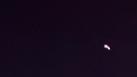 Aurora boreal en Queens, NYC el 10 de octubre de 2024.