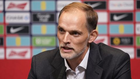 Thomas Tuchel durante su presentación como nuevo DT de Inglaterra.