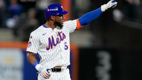 Starling Marte impulsó dos carreras en la victoria de los Mets.