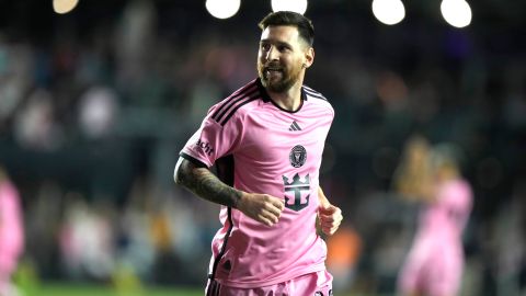 Lionel Messi durante el encuentro frente a New England Revolution.