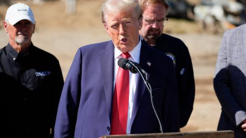 Donald Trump en conferencia en North Carolina