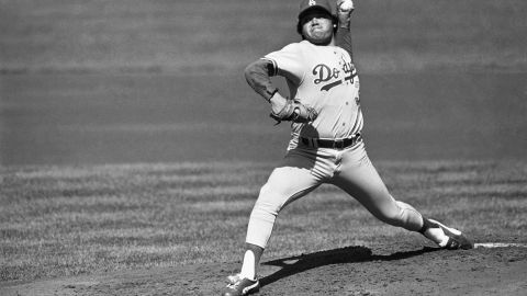 Fernando Valenzuela en su etapa con los Dodgers.