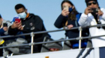 Atletas corriendo maratón.