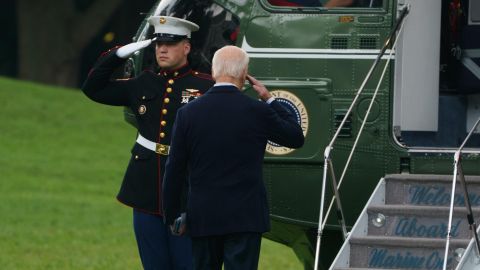 Biden visitó la semana pasada zonas afectadas por el huracán Helene.