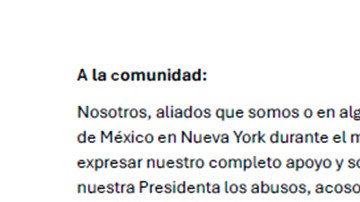 Hombres que trabajan en Consulado de México en Nueva York temieron firmar una carta denunciando abusos.