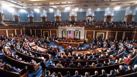 La Cámara de Representantes del Capitolio de Estados Unidos en Washington se renovará tras las elecciones, al igual que el Senado.