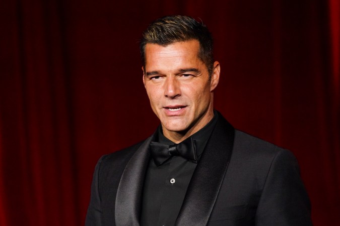 Ricky Martin fue uno de los latinos presentes en la gala.