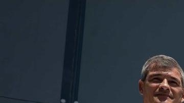 Familiares de presos políticos participan de una manifestación frente a la sede de la ONU en Caracas.