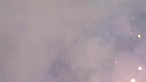 Hinchas de Cruzeiro durante un partido de las semifinales de la Copa Sudamericana entre Cruzeiro y Lanús.