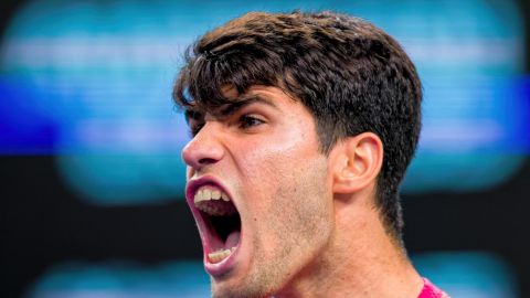 Carlos Alcaraz durante el Masters 1000 de Shangai.