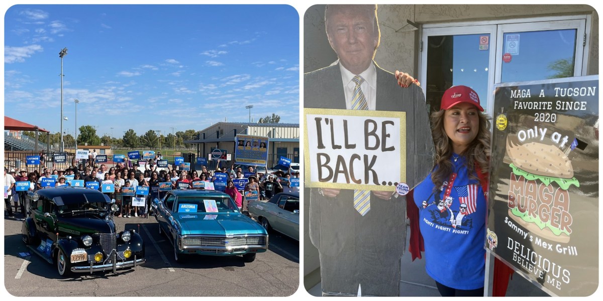 “MAGA Burgers” and “Kamala Riders”, the strategies to win Latino votes in Arizona