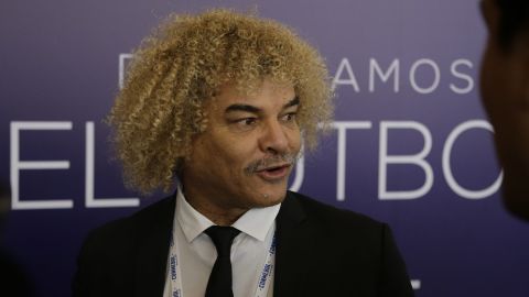 Carlos "Pibe" Valderrama en un envento en 2017.