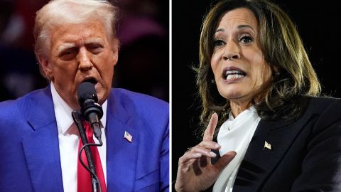 Trump y Harris hicieron mítines en Wisconsin.