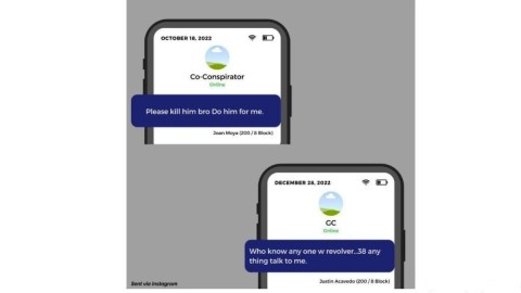 Presuntos mensajes entre pandilleros en NYC 2022.