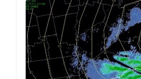 Imagen satelital del área triestatal la mañana del viernes 22 de noviembre 2024.