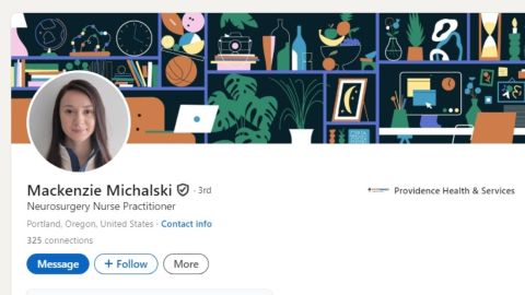 Página en LinkedIn de Mackenzie Michalski.