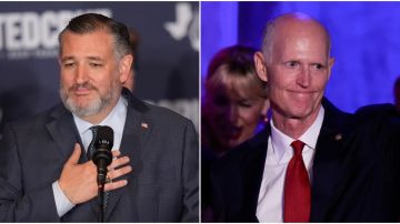 Los republicanos, Ted Cruz, de Texas y Rick Scott, de Florida ganan elecciones y continúan en el Senado.