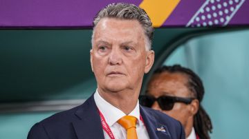 Louis Van Gaal durante el Mundial Qatar 2022 con Holanda.