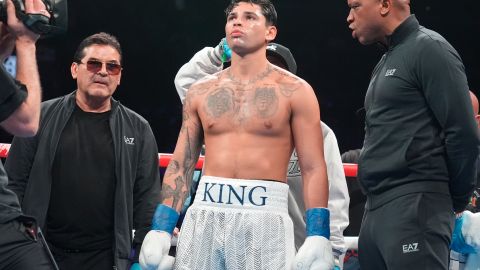 Ryan García durante su combate ante Devin Haney.