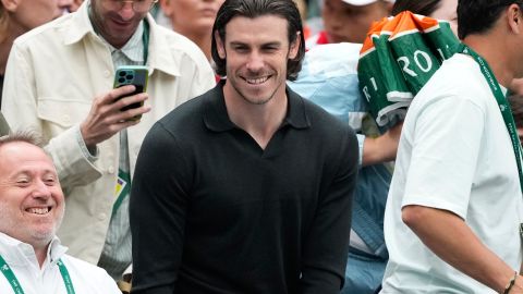 Gareth Bale durante Wimbledon 2024.