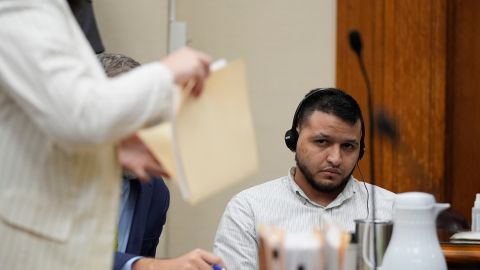 José Ibarra en una audiencia preliminar, tras ser acusado de matar a la estudiante de enfermería, Laken Riley.