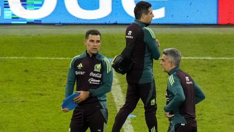 Rafael Marquez y parte del cuerpo técnico de la selección mexicana. Foto referencial.