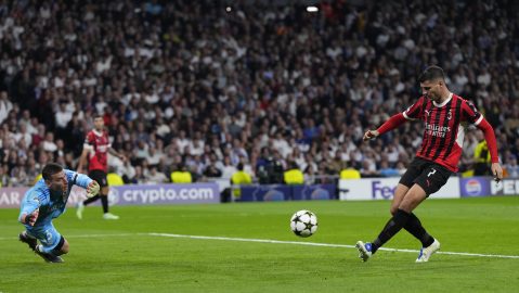 AC Milan superó al Real Madrid en el Bernabéu