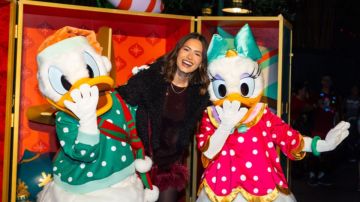 Andrea Meza disfrutó de muchas de las actividades que ofrece Disney Jollywood Nights.