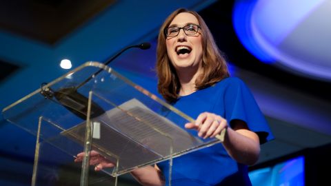 La primera legisladora trans elegida al Congreso, la demócrata Sarah McBride.