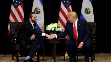 Nayib Bukele y Donald Trump en 2019.