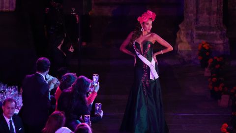 Miss Panamá fue expulsada este viernes, día en el que hicieron la gala de las catrinas.