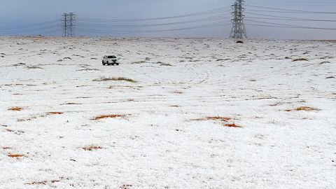 Nieve desierto Arabia Saudita