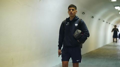 Piero Quispe con Pumas de la UNAM.