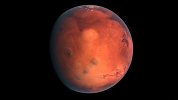 La NASA abre una roca en Marte.