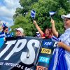 Fotografía de archivo del 15 de septiembre de 2024 de inmigrantes centroamericanos manifestándose para pedir un permiso de Estatus de Protección Temporal (TPS), en Washington (EE.UU.).