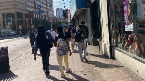 Estudiantes de secundaria en Nueva York.