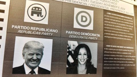 Los electores en Puerto Rico apoyaron mayoritariamente a Kamala Harris en la papeleta presidencial simbólica