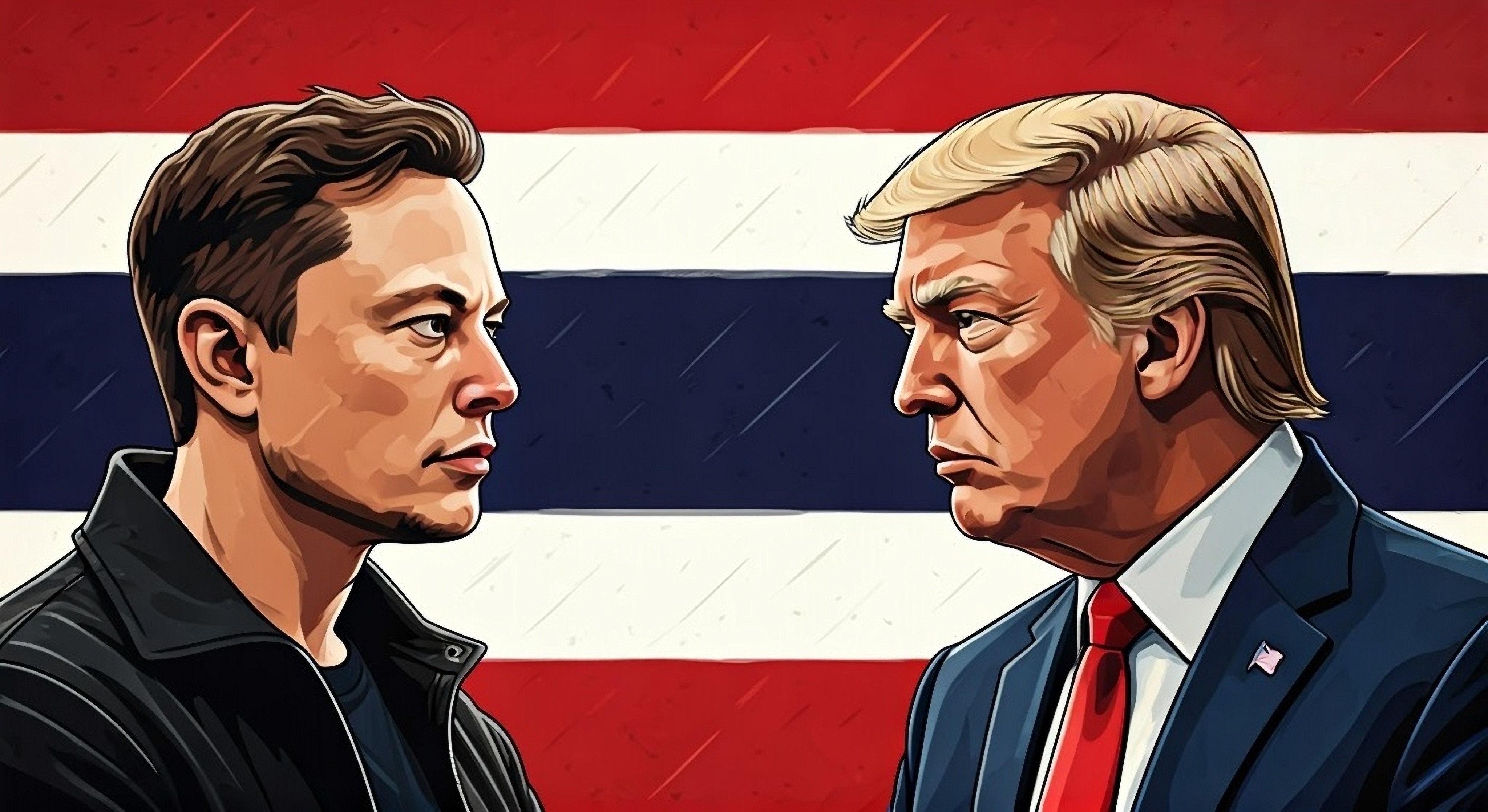 Donald Trump y Elon Musk son socios y amigos millonarios. Foto: CDN   