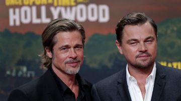 Brad Pitt fue uno de los famosos que acompañó a Leonardo DiCaprio.