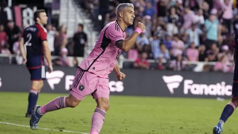 Luis Suarez durante un partido del Inter Miami.