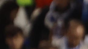 El delantero francés del Real Madrid, Kylian Mbappé, tras conseguir el primer gol durante el encuentro entre el Leganés y Real Madrid.