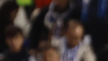 El delantero francés del Real Madrid, Kylian Mbappé, tras conseguir el primer gol durante el encuentro entre el Leganés y Real Madrid.