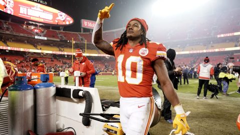 Isiah Pacheco, jugador de los Kansas City Chiefs.
