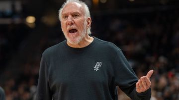 Gregg Popovich durante un encuentro de los San Antonio Spurs.