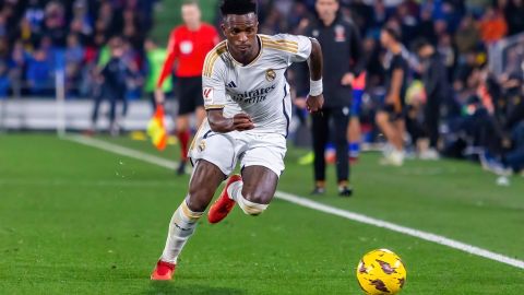 El brasileño Vinicius Jr. viene de marcar tres goles frente al Osasuna.