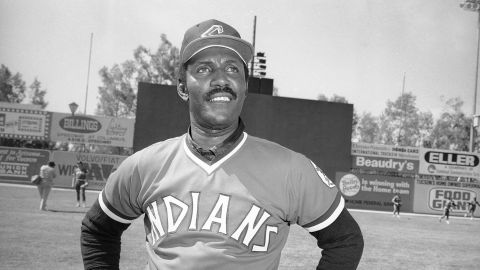 Rico Carty en 1976. durante su tiempo con los Cleveland Indians.